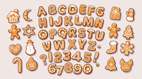 Gingerbread Alphabet