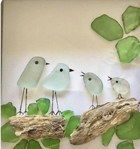sea glass birds