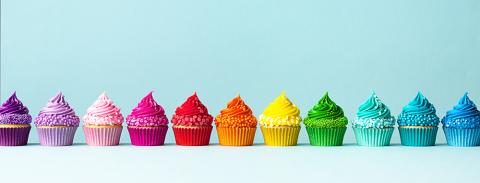 Rainbow Cupcakes