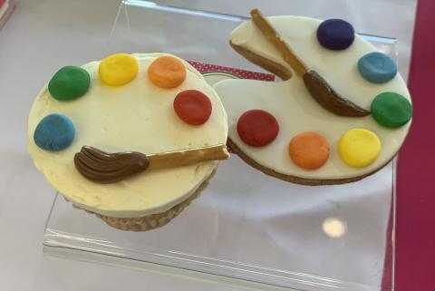 Paint Palette Sugar Cookies
