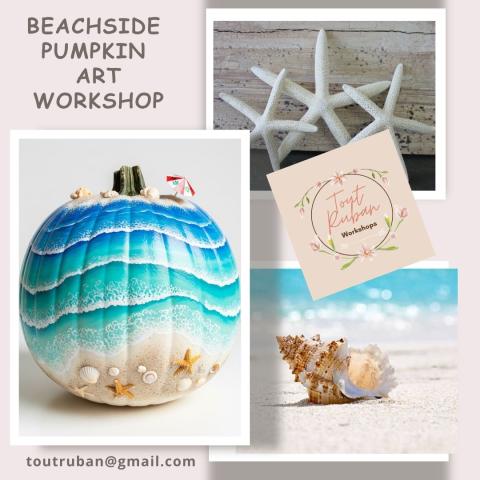 beachside pumpkin