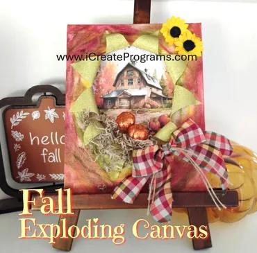 fall exploding canvas