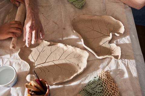 Leaf Imprint Dish