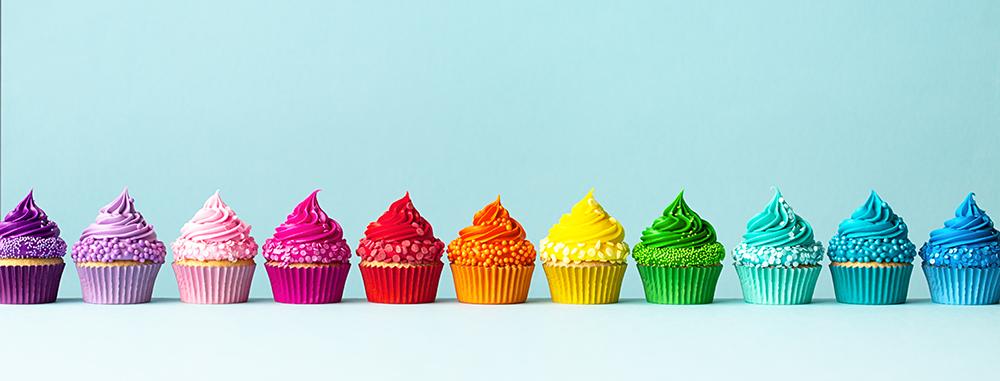 Rainbow Cupcakes